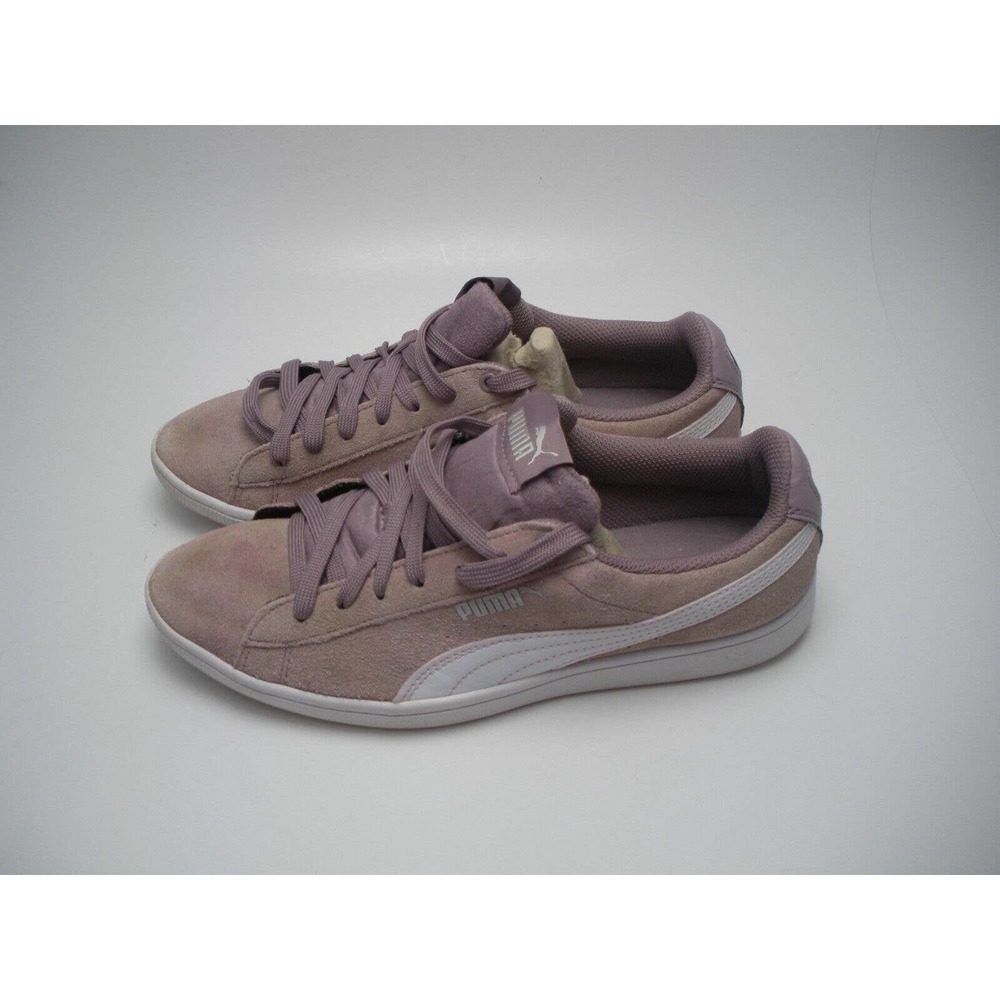 Puma Vikky Suede Shoes Softfoam Court Low-top Sneaker Women's Size 8 pink